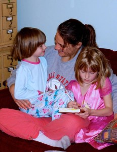 Drawing with Evie and Quinn